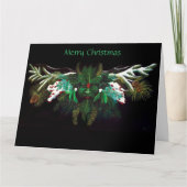 クリスマスウィンターグリーンマン カード (正面)