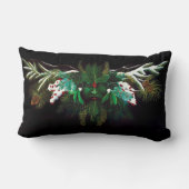 クリスマスウィンターグリーンマン ランバークッション (裏面)