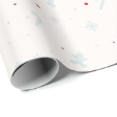 クリスマスウィンターシーズン滑らかなミニマリストの贈り物 ラッピングペーパー (ロールコーナー)