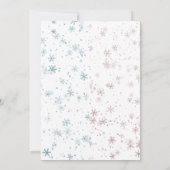 クリスマスウィンターシールペンギン性別が明らかになる 招待状 (裏面)