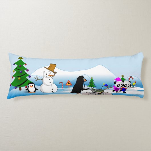 クリスマスウィンターシーンマンガ2サイド抱き枕 ボディピロー (正面)
