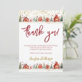 クリスマスウィンターシーン サンキューカード (スタンド正面)