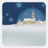 クリスマスウィンターシーン スクエアシール (正面)