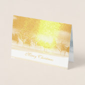 クリスマスウィンターシーン 箔カード (正面)