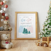 クリスマスウィンタージェンダーのパーティー ポスター