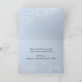 クリスマスウィンタースケートで滑る雪だるまファミリー名 シーズンカード (内部)