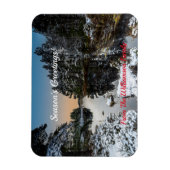 クリスマスウィンタースコティッシュロック マグネット (縦)