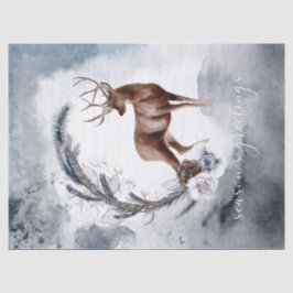 クリスマスウィンタースタグウォーター色 薄葉紙