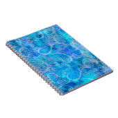 クリスマスウィンターストームビクトリアンフィリグリー旋回B ノートブック (右側)