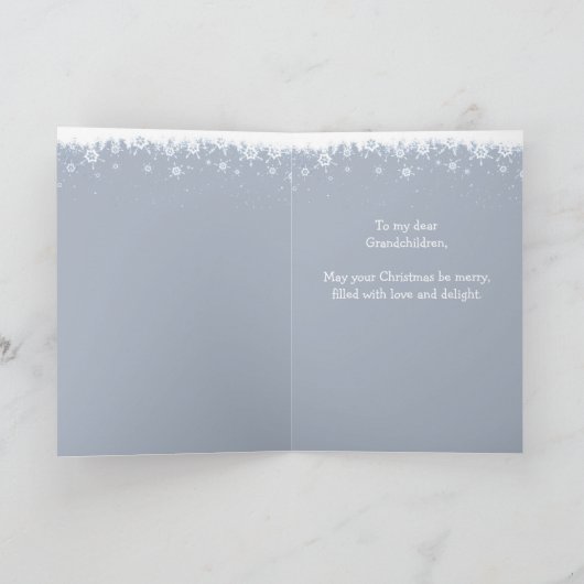 クリスマスウィンタースノーツリーズ（鳥）ショウジョウコウカンチョウ孫 シーズンカード (内部)