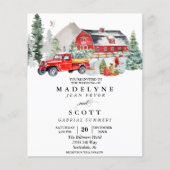 クリスマスウィンタースノーバーンドリーウェディングフライヤー チラシ (正面)