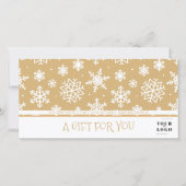 クリスマスウィンタースノーフレークカスタムマイビジネスロゴ (正面)