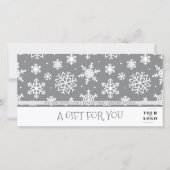 クリスマスウィンタースノーフレークカスタムマイビジネスロゴ (正面)