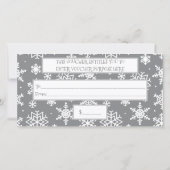 クリスマスウィンタースノーフレークカスタムマイビジネスロゴ (裏面)