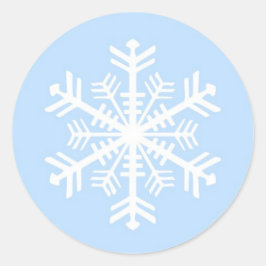 クリスマスウィンタースノーフレークシール ラウンドシール