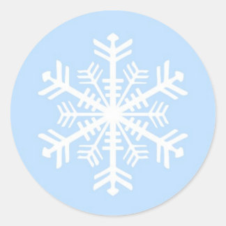 クリスマスウィンタースノーフレークシール ラウンドシール