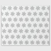 クリスマスウィンタースノーフレークラップ紙 ラッピングペーパー (フラット)