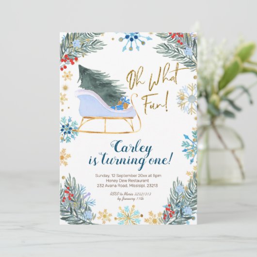 クリスマスウィンターズレーOh Whatおもしろいボーイ 招待状 (スタンド正面)