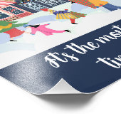 クリスマスウィンタータウンビレッジ引用文 フォトプリント (角)