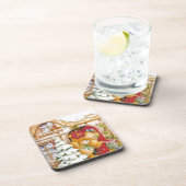 クリスマスウィンターテディベア コースター (右側)