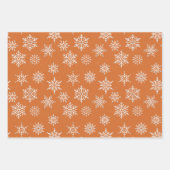 クリスマスウィンターテーマオリーブ金ゴールドホリデー ラッピングペーパーシート (正面2)