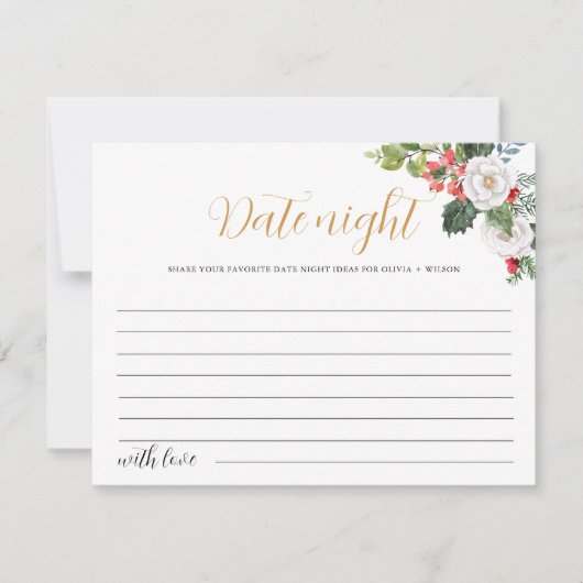 クリスマスウィンターデイトナイトアイディアゲームカード シーズンカード (正面)