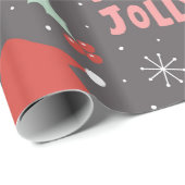 クリスマスウィンターナイトお洒落おもしろいホリデー ラッピングペーパー (ロールコーナー)