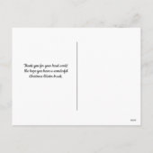 クリスマスウィンターバスドライバーの助言者ありがとう シーズンポストカード (裏面)