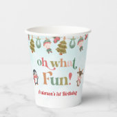 クリスマスウィンターバースデーパーティー 紙コップ (正面)