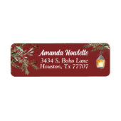 クリスマスウィンターパインフローラ緑 ラベル (正面)