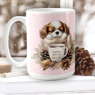 クリスマスウィンターピンクのキャリバリーキングチャールズ大 コーヒーマグカップ