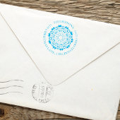 クリスマスウィンターファミリー差出人住所 セルフインキングスタンプ