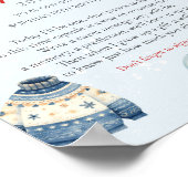 クリスマスウィンターファースト誕生日タイムカプセル ポスター (角)