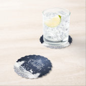 クリスマスウィンターフェアリーファンタジースノーイトナカイ ペーパーコースター (インサイチュ)