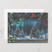 クリスマスウィンターフォレスト シーズンポストカード (正面/裏面)
