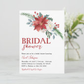 クリスマスウィンターフローラブライダルシャワー 招待状 (スタンド正面)