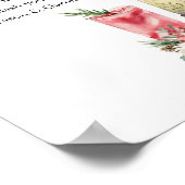 クリスマスウィンターフローラ血とバブリーバー ポスター (角)