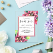 クリスマスウィンターブライダルシャワー アクリル招待状 (インサイチュ (ウェディング))