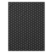 クリスマスウィンターブラックスノーフレーク雪フェスティバル テーブルクロス (正面)