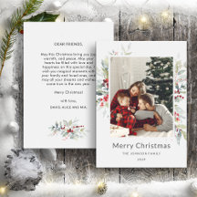 クリスマスウィンターブーケの赤い果実のワンフォト