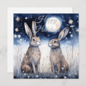 クリスマスウィンターヘア シーズンカード (正面/裏面)