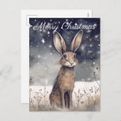 クリスマスウィンターヘア シーズンポストカード (正面/裏面)