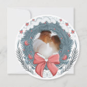 クリスマスウィンターベリパーソナライズされたー写真 シーズンカード (正面)