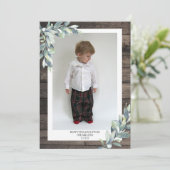 クリスマスウィンターベリーのハッピーホリデー写真 シーズンカード (スタンド正面)