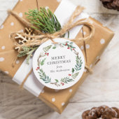 クリスマスウィンターベリーカスタムリースファミリー名 フェイバータグ