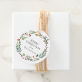 クリスマスウィンターベリーカスタムリースファミリー名 フェイバータグ (インサイチュ)