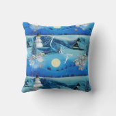 クリスマスウィンターホリデーお祝い クッション (裏面)