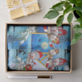 クリスマスウィンターホリデーお祝い 薄葉紙 (ギフト)