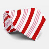 クリスマスウィンターホリデーキャンディーケインストライプズ ネクタイ (ロール)