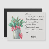 クリスマスウィンターホリデージェネリック磁気カード (正面/裏面)